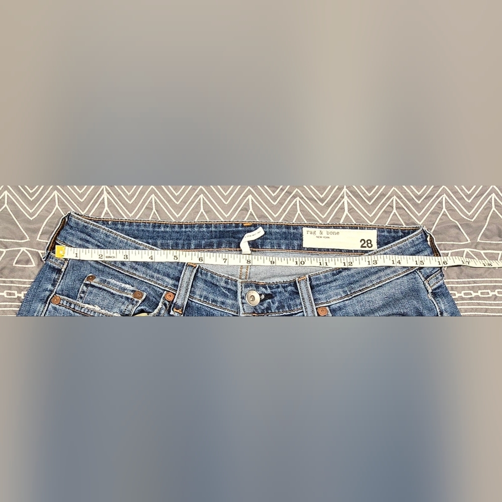 Rag & Bone Dre Low Rise Slim Boyfriend Jeans Size 28 - Picture 5 of 8